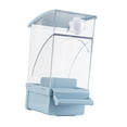 thumbnail image 4 of CarpNettore No Mess Bird Cage Feeder Automatic Parrot Feeder with Perch Reusable Hanging Feeding Station for Parakeets Cockatiel Cockatoo blue, 4 of 9