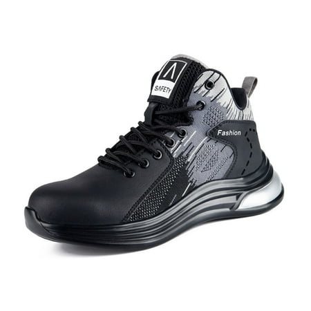 

Steel Toe Shoes for Men Women Lightweight Safety Sneakers Fashion Work Shoes Comfortable Breathable Safety Toe Construction Shoes