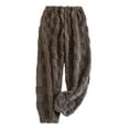 thumbnail image 2 of Elvqul Womens Pajamas Pants,Pajamas for Women,Pants Only Winter Flannel Holiday Soft Comfortable,Brown,Size XL, 2 of 3