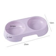 thumbnail image 5 of Walbest Double Dog Cat Bowls Premium PP Material Pet Bowls with No-Spill PP Station, Food Water Feeder for Cats and Small Dogs, Purple, 5 of 7