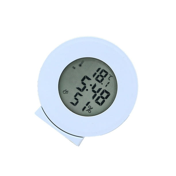 Yuarrent Reloj Digital multifuncional para temperatura, decoración de meteorológica, modo de repetición, relojes táctiles sensibles, funciona con Electrodomésticos Blanco Yuarrent HA064514-02