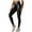 Black, variant on GJSYRH Women's High Waist Leather Leggings Tights Pleather Pants
