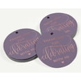 thumbnail image 3 of Inkdotpot Thank You For Celebrating With Me Birthday Bottle Tag Real Rose Gold Foil Favor Hang Tags Pack Of 100, 3 of 6