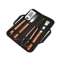 thumbnail image 2 of Utensilios Para Parrilla GIBSON Mango De Madera Con Bolsa 4 Pzas, 2 of 3