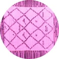 thumbnail image 1 of Ahgly Company Indoor Round Solid Pink Modern Area Rugs, 5' Round, 1 of 4