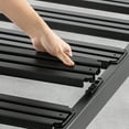 thumbnail image 5 of Mellow Rocky Base C Metal Platform Bed, Patented Wide Steel Slats, Black, Full, 5 of 10