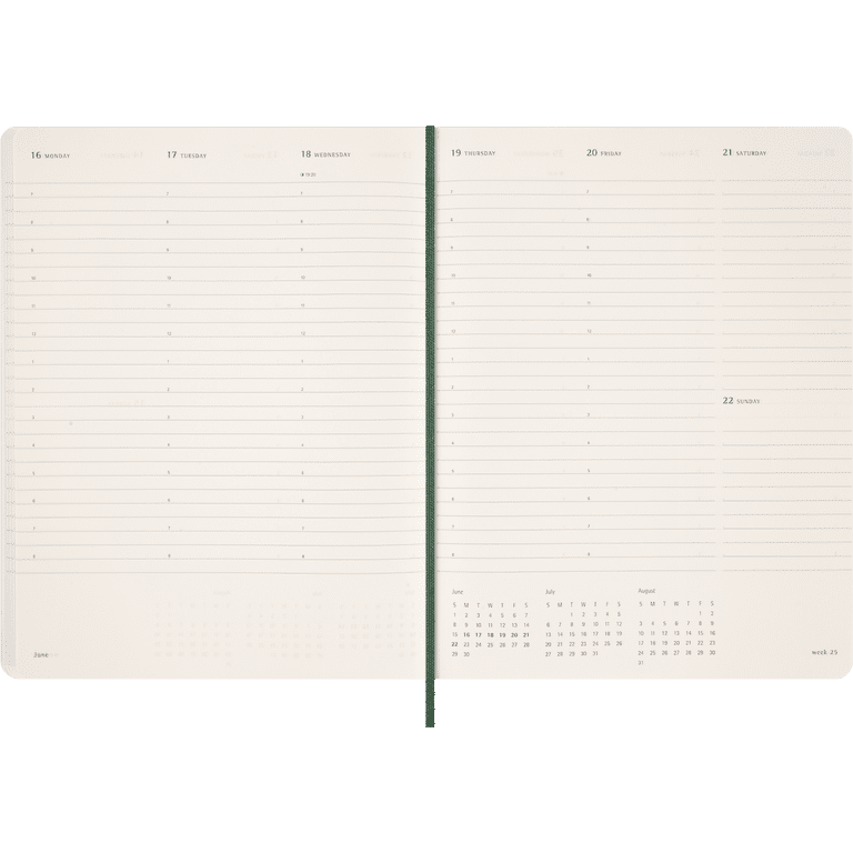 Moleskine 2025 Essential Planner, XXL, Myrtle Green photo 6
