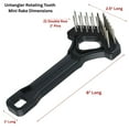 thumbnail image 3 of Double Row Mini Rake Comb, 3 of 7