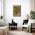 thumbnail image 3 of Framed Canvas Print William Morris Wall Art Abstract Botanical Decorative for Living Room Bedroom - 24"x36" BLACK, 3 of 8