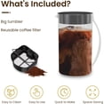 thumbnail image 7 of 3-in-1 Coffee and Tea Machine Brewing System with 2.5 Quart Pitcher, Iced Tea Maker and Iced Coffee Maker, Strength Selector, Perfect For Tea, Coffee, Lattes, Lemonade, 7 of 7