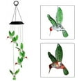 thumbnail image 2 of Epicgadget Solar Wind Chime Light, Solar Light Color Changing Outdoor Decorative Lights Pathway Decoration (Green Hummingbird), 2 of 6