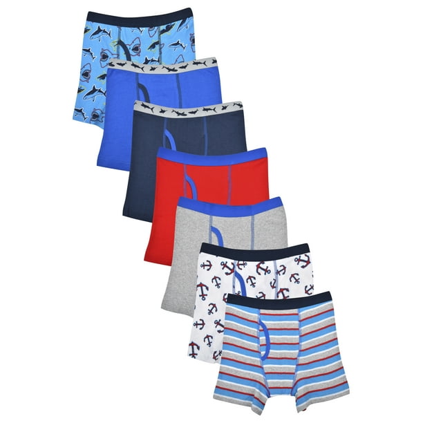 Wonder Nation Wonder Nation Boys Underwear, 7 Pack Boxer Brief Sizes