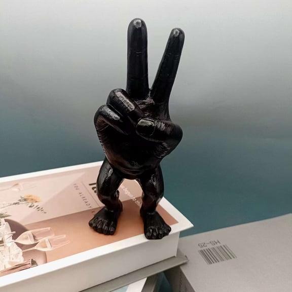 Clearance Desktop Ornament under $5,Home Decor Hand Gesture With Leg Resin Statue Decorations For Table Dining Room Living Room Kitchen Farmhouse Balcony Bookshelf Gifts For Mothers Day Anniver