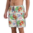 thumbnail image 2 of Kdxio Mushroom and Frogs Pattern Mens Casual Shorts - Drawstring Summer Beach Sports Shorts for Men, 2 of 9