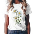 thumbnail image 4 of Sgkm T Shirts for Women Graphic Tees Sunflower Shirts Vintage Tops Oversized Tshirts for Women L, 4 of 6