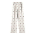 thumbnail image 4 of ATOGUTA Pajama Pants for Girls Long Sleep Plaid Pants Soft Lounge Pj Bottoms with Pockets, 4 of 6