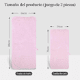 thumbnail image 5 of Set 2 Toallas Baño Lana Coral Suave De Alta Densidad, Color Rosa, 5 of 5
