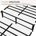 thumbnail image 2 of Bingirl Full - Size Platform Bed Frame with Rattan Headboard and Footboard: Black Metal Frame, No Box Spring Needed, Noise - Free & Easy to Assemble, 2 of 8