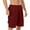 Wine, variant on MIXUE Mens Shorts Summer Solid Color Swimming Trunks Mesh Beach Pockets Mens Workout Shorts Outwear,Red,32