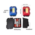 thumbnail image 3 of Greeniant Al aire libre impermeable COB LED cabeza luz casco linterna cabeza antorcha con diadema para correr Camping senderismo pesca Pescar No.1 Greeniant OD009863-01, 3 of 6