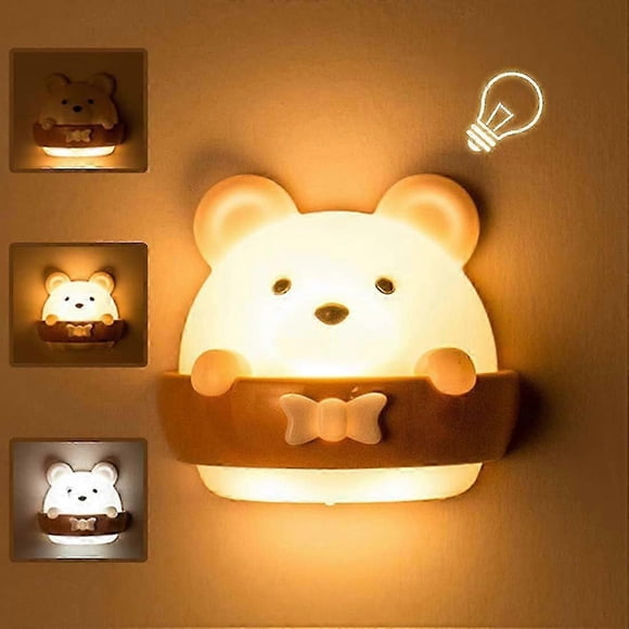 Luz nocturna para bebés, luz nocturna para dormitorio, luz nocturna portátil para niños, luz nocturna portátil con carga USB y luz amarilla para leer, dormir y relajarse.