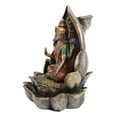 thumbnail image 3 of Vastu Hindu Goddess Lakshmi Seated On Lotus Backflow Incense Cone Burner Statue, 3 of 6