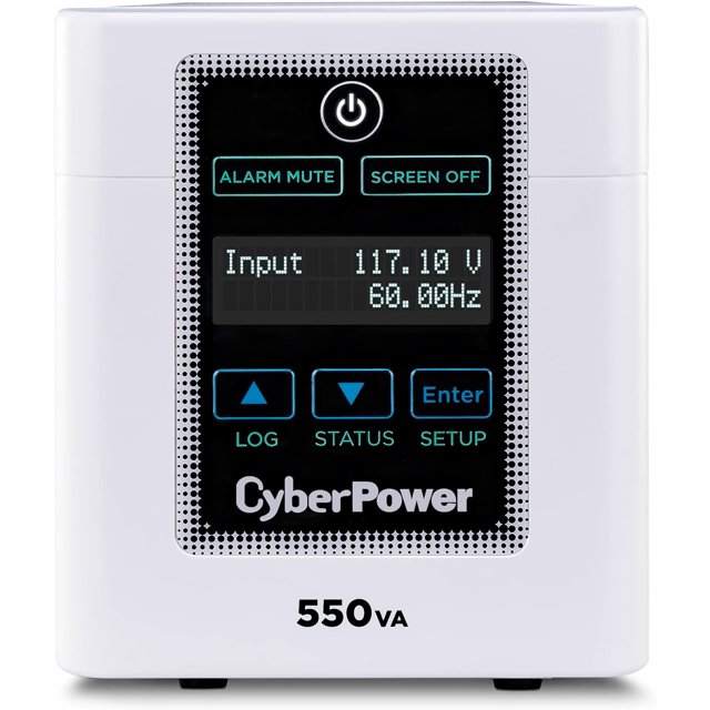CyberPower M550L Medical-Grade UPS System, 550VA/440W, 4 Outlets, AVR, Tower
