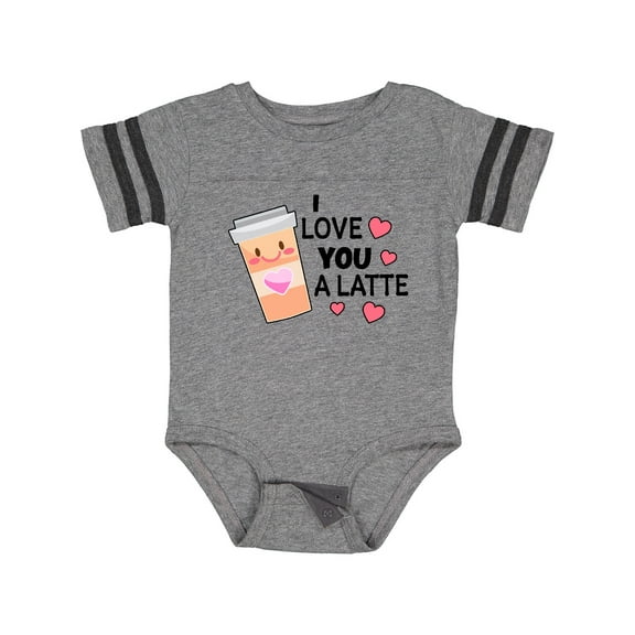 Inktastic I Love You a Latte with Coffee Cup Boys or Girls Baby Bodysuit