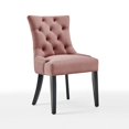 thumbnail image 4 of Modway Regent Tufted Performance Velvet Dining Side Chairs - Set of 2 in Dusty Rose, 4 of 11