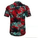 thumbnail image 4 of Camisa hawaiana para hombre, informal, holgada, playera, con solapa y botones Pompotops  oipoqjl44724, 4 of 4