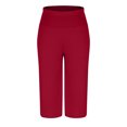 thumbnail image 4 of ABATAB Capri Pajama Pants for Women Wide Leg Lounge Cozy Sleepwear Capris Soft Comfy Baggy Elastic Waisted Pj Bottoms, 4 of 6