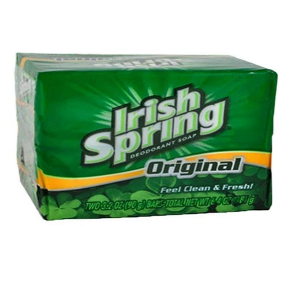 Irish Spring Savon Déodorant Original 2 en 1 Pack (180g Env.)