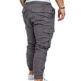 thumbnail image 4 of One opening Men's Relaxed Fit Cargo Pants Big and Tall Classic Joggers Work Trousers with Pockets, 4 of 4