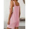 thumbnail image 4 of Cuteduck Womens Summer Striped Romper with Adjustable Tie Straps and Pockets S-XL, 4 of 5