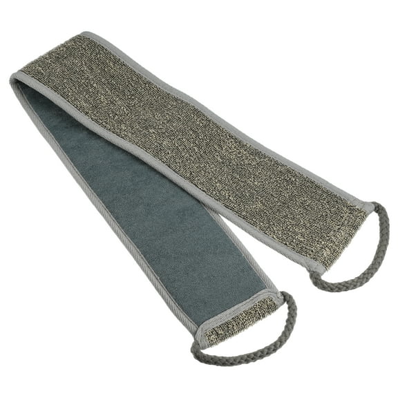 Unique Bargains 1 Pc Sponge Brush Body Scrubber for Bathroom for Shower 30.71"x3.74" Gray