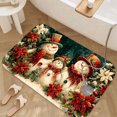 thumbnail image 3 of 1pc Snowman Family Absorbent Non-Slip Bathroom Thickened Flannel Rug Decor,Soft,Quick Drying,Suitable For Indoor/outdoor Use,Bathrooms,Bedrooms,Kitchens,Terrace,Laundry Rooms,16"x24", 3 of 9