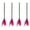 Hot Pink, variant on Halloween Witch Decoration Prop Set 4 Pieces Plastic And Mesh Flying Broomstick Party Dance Costume