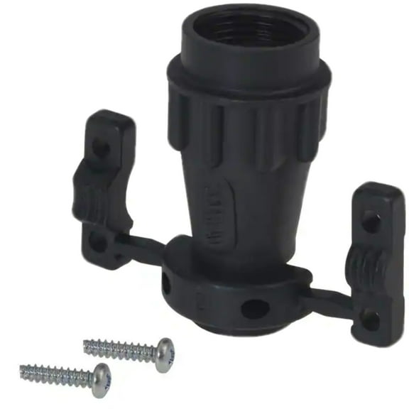 UTG10AC Connector Backshell Cable Clamp 9/16-24 UNEF 10 Black