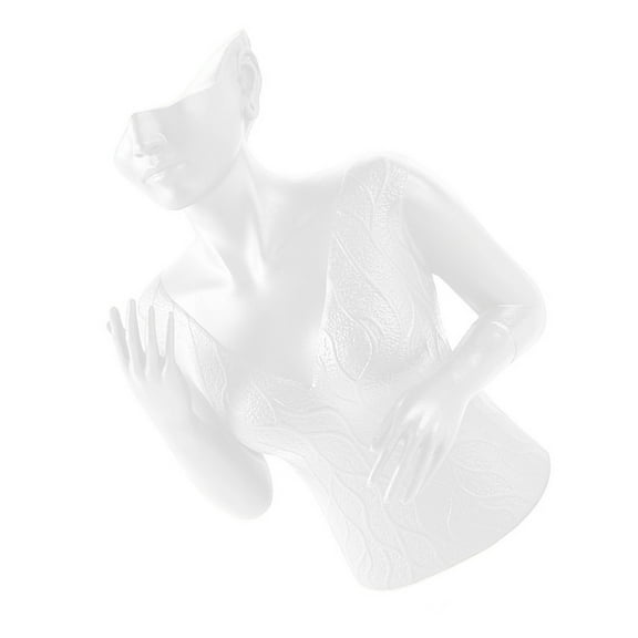 AOOOWER Sturdy Resin Head Bust Stand Holder Stylish Head Bust Mannequin for Displaying Jewelry Necklaces Earrings and Hats