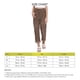 thumbnail image 3 of Pantalones de pana de mujer Pantalones casuales vintage sueltos de pierna recta de talle alto con bolsillos laterales, 3 of 8