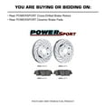 thumbnail image 2 of PowerSport Rear Brakes and Rotors Kit |Rear Brake Pads| Brake Rotors and Pads| Ceramic Brake Pads and Rotors |fits 2009-2010 BMW Z4, 2 of 7