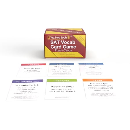 SAT Vocabulary Study Card Game 2025-2026: SAT Vocabulary Word Prep with Fun, Interactive Gameplay [Full Color Cards]