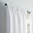 thumbnail image 5 of (2 pack) Eclipse Samara Solid Blackout Curtains, Single Curtain Panel, 84 Inch Long Blackout Curtains, 42" W x 84" L, White, 5 of 10
