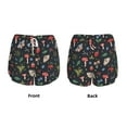 thumbnail image 5 of Lsque Forest Flora and Insects Printed Women's Running Shorts with Liner Pockets,Elastic Quick Dry Workout Athletic Gym Yoga Shorts,Womens High Waist Shorts-Medium, 5 of 9