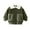 01-Army Green, variant on Ecqkame Boys Fleece Lined Jackets Winter Thick Turndown Collar Corduroy Coats Solid Color Warm Sherpa Outwear Jacket Khaki 2 Years