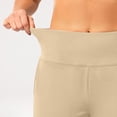thumbnail image 7 of Yoga Pants With Pockets For Women Womens Long Shorts With Pockets High Waisted Athletic Casual Shorts For Women Athletic Seamless Summer Yoga Shorts Khaki XL, 7 of 7