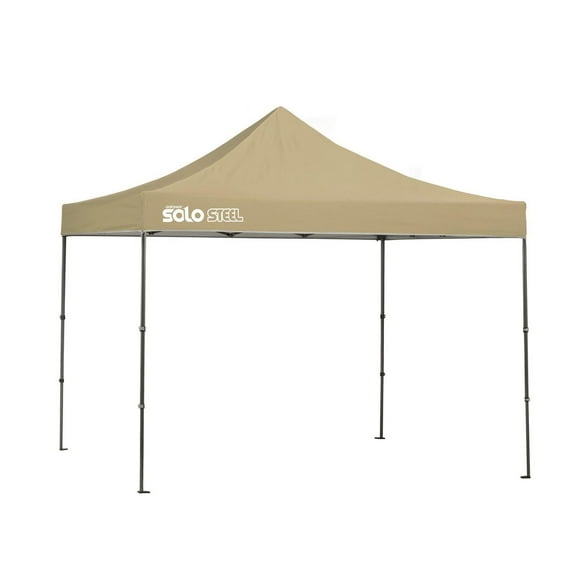 Solo Steel 100 10 x 10 ft. Straight Leg Canopy - Khaki