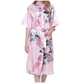 thumbnail image 2 of Tejiojio Summer Funny Women Bathrobes Peacock Kimono Long Dressing Gown Japanese Robe Dress, 2 of 5