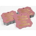 thumbnail image 4 of Inkdotpot Real Gold Foil Good Bye Tension Hello Pension Retirement Tags Favor Bracket Shape Hang Pack Of 50 Paper Tags, 4 of 7