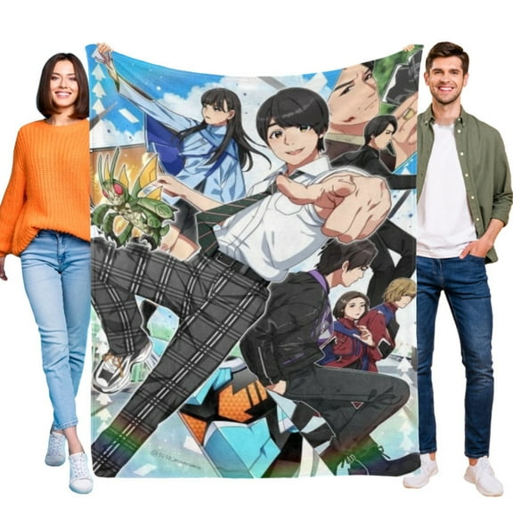 Sama Sentai Kingu Anime Blanket Soft Throw Blanket Micro Fleece Fuzzy Blankets All Season Birthday Gifts Thin Bed Couch Decor Adult Nap Bedroom Car 40"X50"